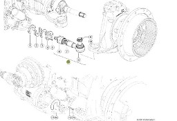 Claas Xerion 4000 - drąźek kierowniczy 0014996420