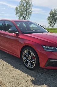 Skoda Octavia IV RS Challenge Selection 2.0 TSI 245KM DSG Salon Polska, Czerwień Velv-2
