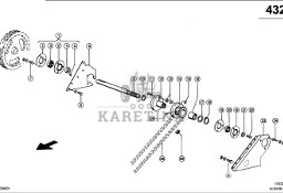 Claas Lexion 600 KOŁO 0007354332 (Napęd rozładunku zbiornika ziarna)