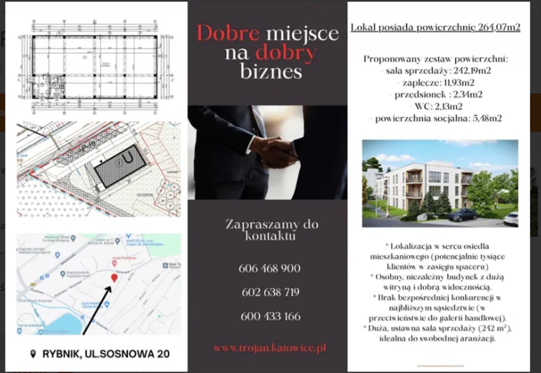 Komercyjne do wynajęcia, 132 m², Rybnik Paruszowiec-Piaski – pohled 3
