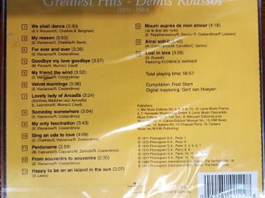 Wspaniały Album CD Demis Roussos Greatest Hits Nowy Folia-2