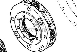 Massey Ferguson 7718S 7718 S 1804A DYNA 6 Nośnik Mnożnik CZĘŚCI 4361743M3