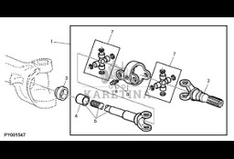 John Deere 7530 Premium - Uniwersalny wał napędowy AL175770