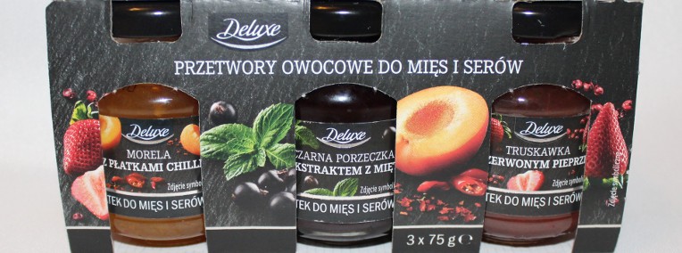 Deluxe 3 przetwory owocowe do mięs i serów sosy truskawka morela porzeczka -1