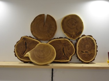 Plaster drewna, taca ozdobna (akacja, dąb),deska do serwowania potraw.-1