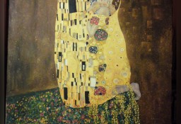 Kopia obrazu Gustawa Klimta"Pocałunek" .