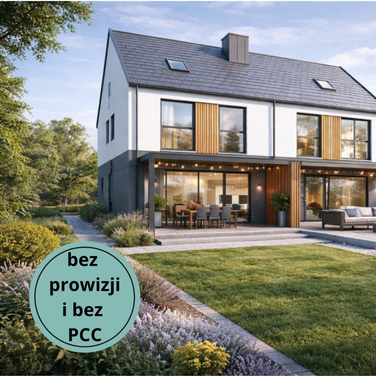 Dom w zabudowie bliźniaczej, stan deweloperski, bez PCC