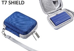 Dedykowany pokrowiec / etui do dysków SSD Samsung T7 Shield NIEBIESKI