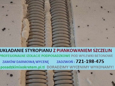 Układanie styropianu pod wylewki betonowe , posadzki , izolacje , styrobeton-1