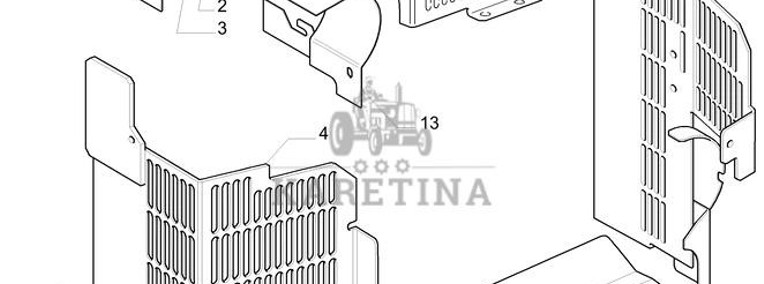 New Holland T6010 Osłona 87340240-1
