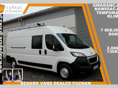 Peugeot Boxer Gwarancja, L3H2, 7 miejsc DOKA, Nawigacja, klima, tempomat-1