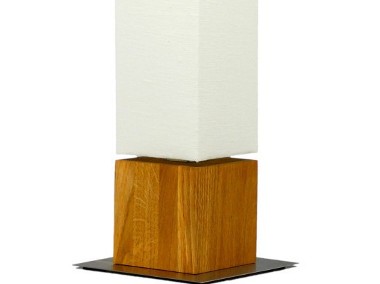 Lampa podłogowa KUBBO skandynawski drewno kostka-1
