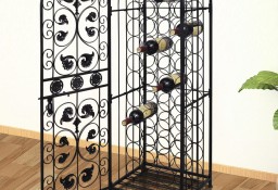 vidaXL Metalowy stojak na 45 butelek wina 240939