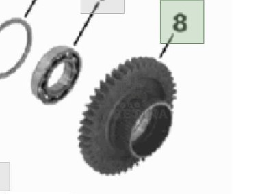 John Deere 8110 8210 8310 8410 Bieg Tryb Zębatka CZĘŚCI R132236-2