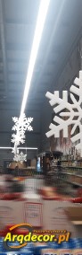Śnieżynki styropianowe 24 cm Komplet 8 sztuk Boże narodzenie dekoracje -4
