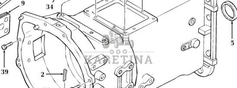 Ford 7840 Obudowa Skrzyni Biegów CZĘŚCI 82012329 82012330-1