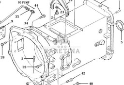 Ford 7840 Obudowa Skrzyni Biegów CZĘŚCI 82012329 82012330