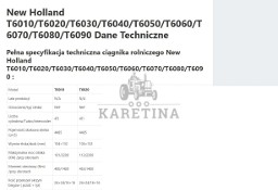 New Holland T6020 [CZĘŚCI MECHANICZNE] - Zwolnica - Zwrotnica - Półoś - Skrzynia - Silnik