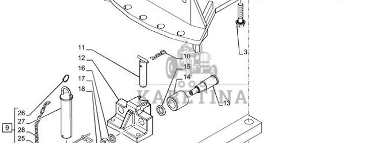 New Holland T6090 T6070 Wspornik 84126360-1