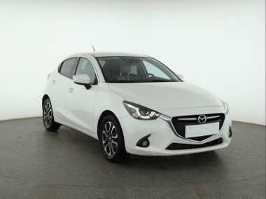 Mazda 2 III Salon Polska, Serwis ASO, Automat, Skóra, Navi, Klimatronic,-1
