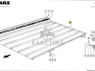 Claas Mega 208 218 360 370 Tucano 440 450 Półka Zwrotna 0006868170 0005545410-1