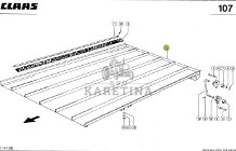Claas Mega 208 218 360 370 Tucano 440 450 Półka Zwrotna 0006868170 0005545410