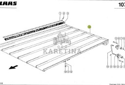 Claas Mega 208 218 360 370 Tucano 440 450 Półka Zwrotna 0006868170 0005545410