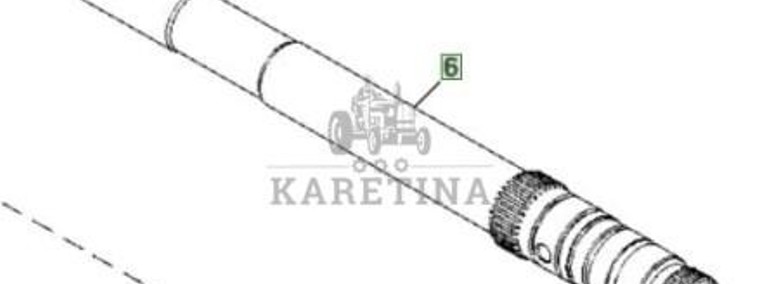 John Deere 8110 8210 8310 8410 Wał Wałek Skrzyni Biegów CZĘŚCI R155933-1