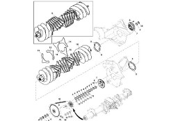 John Deere 960 - Koło zębate łańcucha CC131459 (Podbieracz)