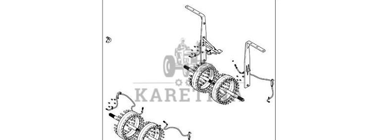 John Deere 9470RX - Zestaw osi BRE10329 (Oś przednia i tylnia)-1