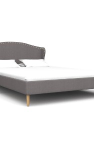 vidaXL Rama łóżka, jasnoszara, tapicerowana tkaniną, 120 x 200 cm 280648-2