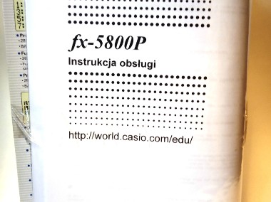 Kalkulator naukowy CASIO FX-5800P, programowalny, 664 funkcji-2