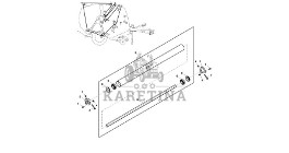 John Deere 960 - Wałek DC216670 (Pasy, rolki, bramki)