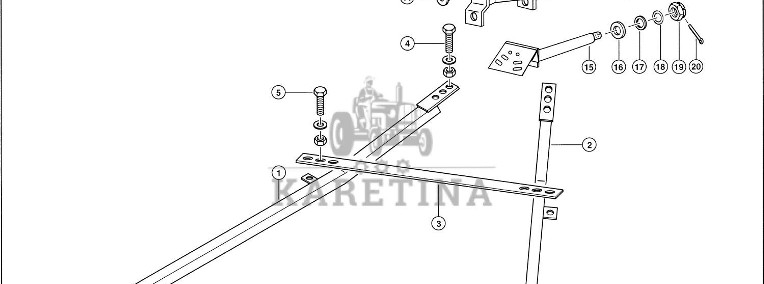 Claas Lexion 580 ZAMOCOWANIE OSI PR. 0007511320 (Półgąsienica stalowa; część dolna)-1