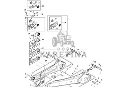 John Deere 960 - Zestaw ramienia DC217476 (Rama, pokrywy, róźne)