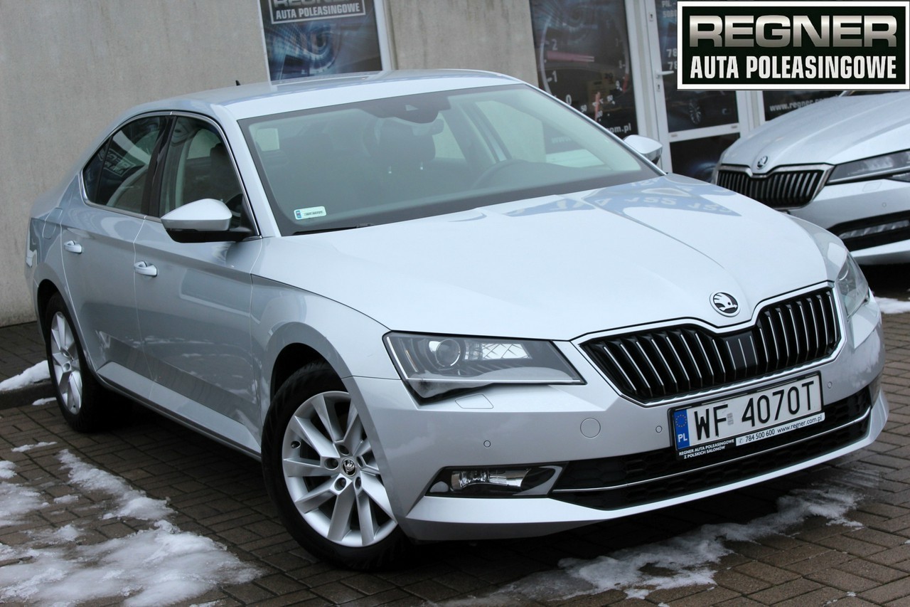 Skoda Superb III 1.5TSI 150KM SalonPL FV23% Blis Front Assist Tempomat Gwarancja