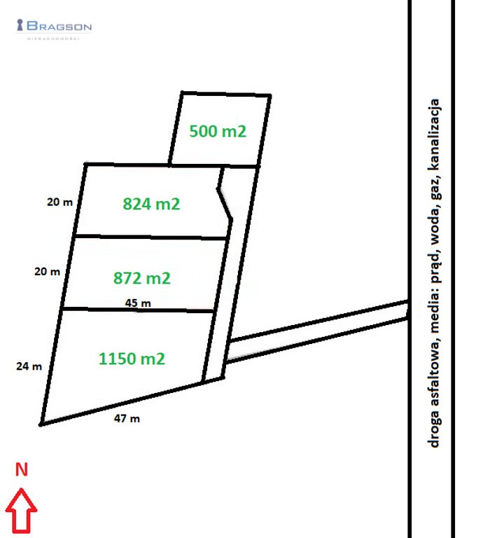 Działka na sprzedaż, 872 m², Tarnowskie Góry Rybna – pohled 6