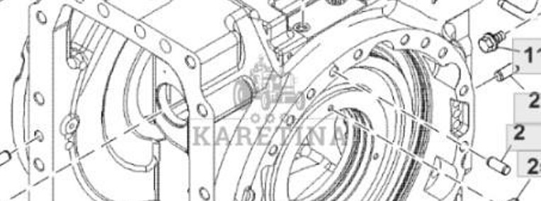 John Deere 8360R Obudowa Centralna Dyferencjału Korpus Mechanizmu Różnicowego CZĘŚCI RE315899-1