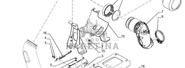 New Holland T6070 Wspornik 47692152-1