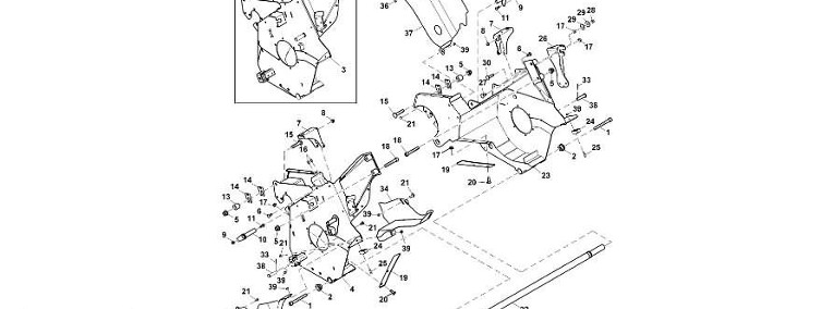 John Deere 960 - Rama DC220043 (Podbieracz)-1