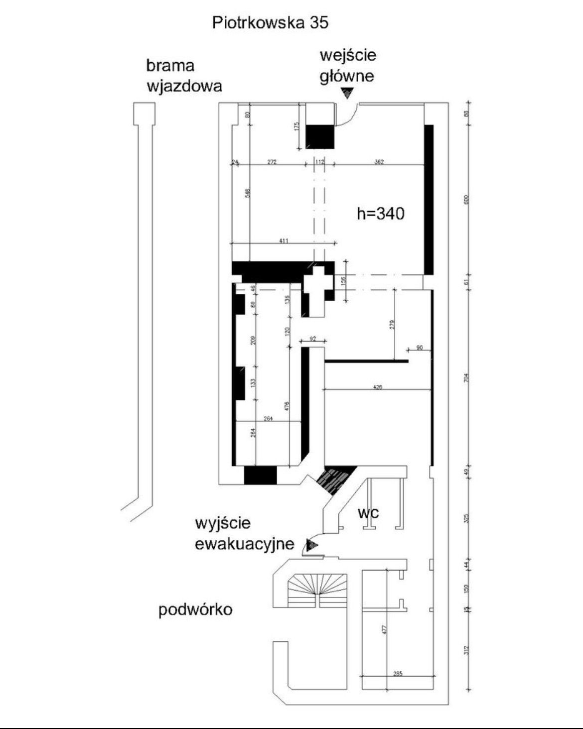 PRESTIŻOWY LOKAL HANDLOWO-USŁUGOWY | 135 m² | PIOTRKOWSKA 35 | PARTER | DUŻE WITRYNY | FRONT - Widok 5