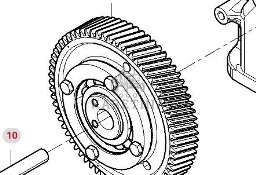 Massey Ferguson 7718S DYNA-VT Koło Zębate Pośrednie Silnika CZĘŚCI V837073583