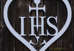Duże serce IHS. Dekoracje na Pierwszą Komunię, Boże Ciało 