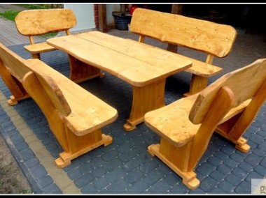 Meble ogrodowe drewniane,barowe stół,hustawka,ławki,dostawa 180zł-1