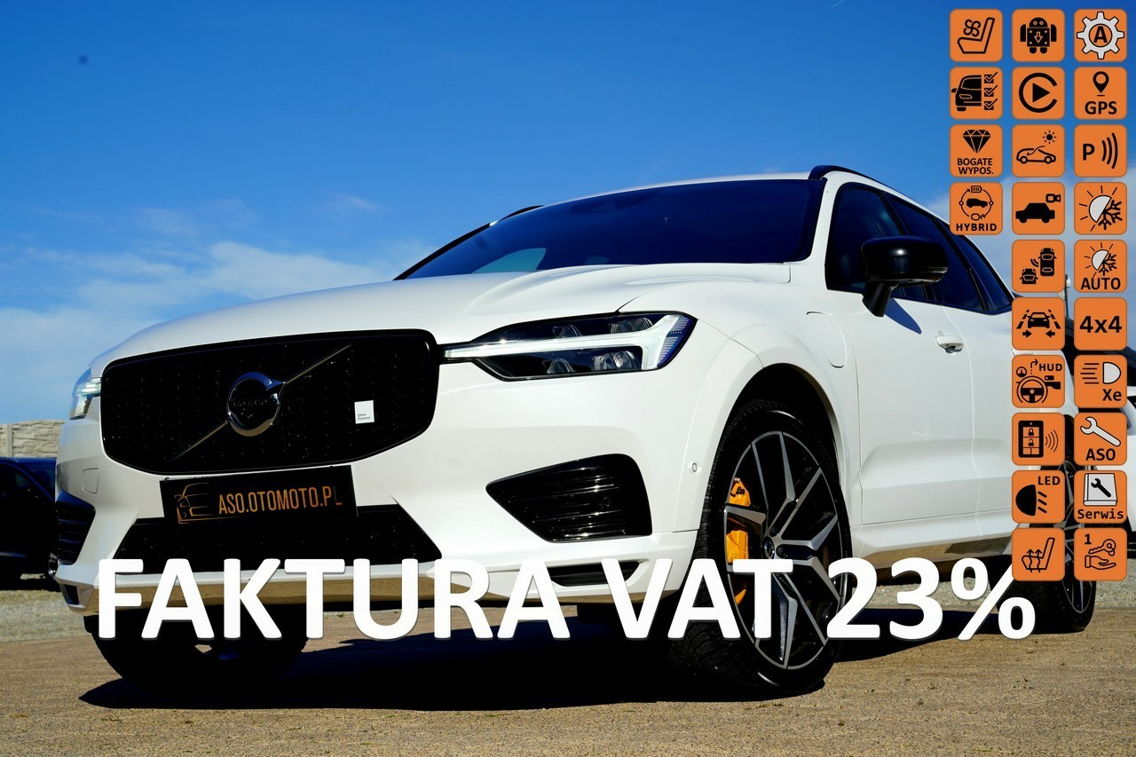 Volvo XC60 II POLESTAR panorama 4x4 ful led SKÓRA kamery 360 hak.el acc JEDYNY W P