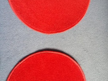dywaniki okrągłe czerwone 2 szt. 57,5 cm cena za komplet-1