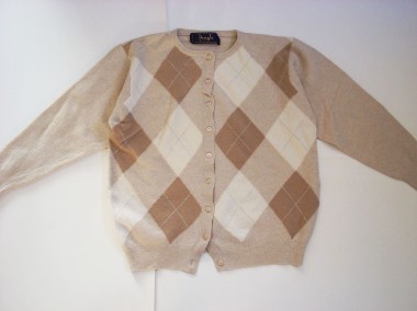Wełniany Sweter Zapinany Vintage 36-1