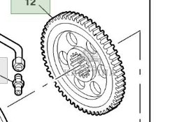 John Deere 9780CTS 9780i CTS 2005rok Koło Zębate Przekładni H167723 DE31426