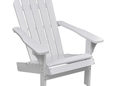vidaXL Krzesło ogrodowe, drewniane, białe 40860-1