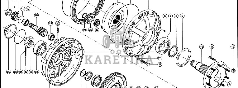 Claas Lexion 580 KOŁO CZOŁOWE 0006699842 (Napęd jezdny; zwolnica planetarna)-1